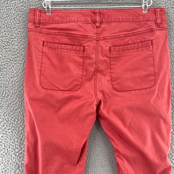 CAbi Pants Womens 10 Hutton Nantucket Red Skinny Jogger Ankle Stretch Pockets - Picture 4 of 13